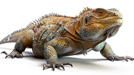 Obraz premium iguana isolated on white