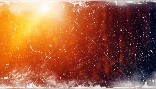 Designed medium format film background with heavy grain, dust and light leaks; industrial abstract design illustration graphic
