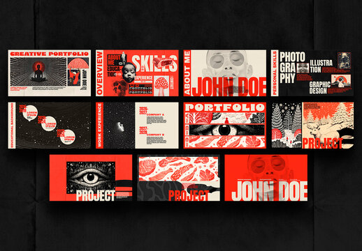 Twelve Psychedelic Presentation Template