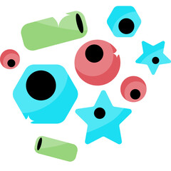 Colorful Beads Element