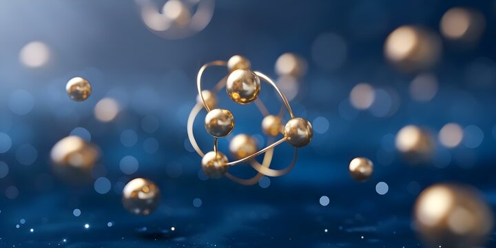 Electron Orbitals Demonstrating Quantum Mechanics Principles. Concept Quantum Mechanics, Electron Orbitals, Atomic Structure, Energy Levels, Wave Functions
