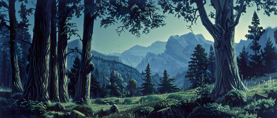 phantom, woods, detailed, fantasy, background, detailed  Fantasy RPG character 