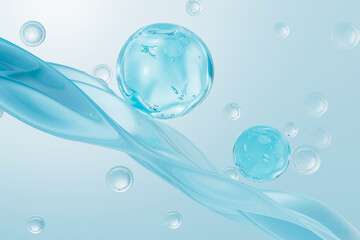 3d rendering cell molecule essence