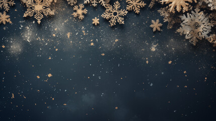 Fototapeta premium Christmas decoration on dark background