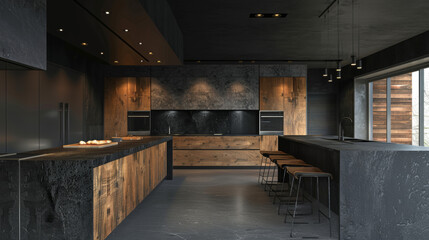 Serving as a central focal point with additional storage and workspace.