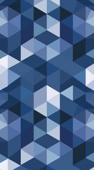 Blue Geometric Pattern Wallpaper Background