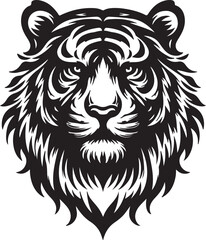 lion head mascot illustration 