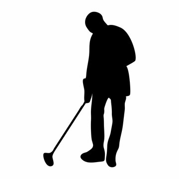 recommend clip art: silhouette of a person sweeping or mopping