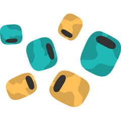 Abstract Colorful Beads