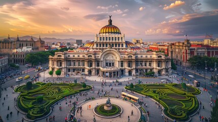 Majestic Palace at Sunset