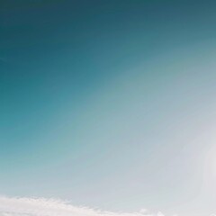Fototapeta premium Serene Sky Minimalist Blue Sky Background with Japanese Drama Aesthetic
