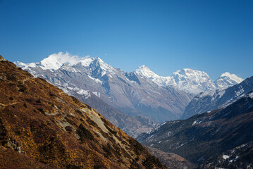 The Mt.Manaslu on Annapurna Circuit Trekking trip of Nepal