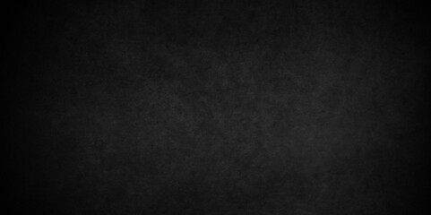 Dark black limestone concrete texture grunge backdrop background anthracite. Panorama dark grey black slate background or texture. Black texture chalk board and black board background.