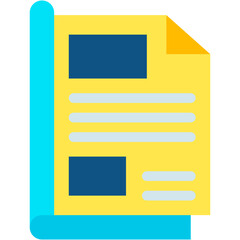 Vector Icon Magazine, Print, Graphic Design, Printed, Leisure