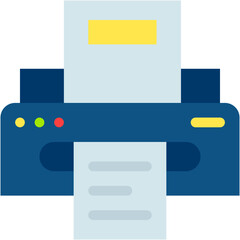 Fototapeta premium Vector Icon Printing, Printer, Print, Technology, Ink