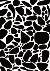 Obraz premium monochrome stone pattern texture background illustration vector print art fabric textile editable
