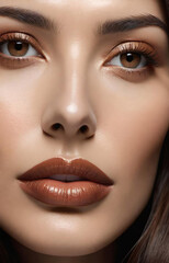 Naklejka premium close up portrait of woman
