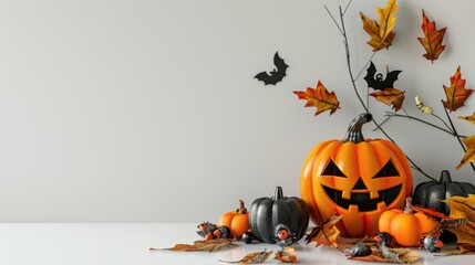 Halloween background , Halloween backdrop on white background