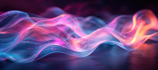 Vibrant Pastel Laser Display