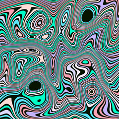 ABSTRACT PATTERN ILLUSTRATION MARBLED TEXTURE LIQUIFY PSYCHEDELIC PASTEL SOFT COLORFUL DESIGN. OPTICAL ILLUSION BACKGROUND VECTOR DESIGN