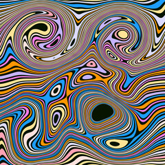 ABSTRACT PATTERN ILLUSTRATION MARBLED TEXTURE LIQUIFY PSYCHEDELIC PASTEL SOFT COLORFUL DESIGN. OPTICAL ILLUSION BACKGROUND VECTOR DESIGN