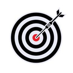 Dart Icon. Challenge, Target. Accuracy Symbol  - Vector.