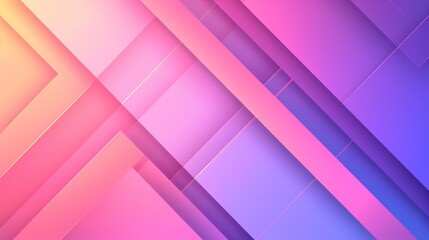 Obraz premium Vivid geometric illustration with bright shiny purple and pink gradient, creating endless lines and patterns, a striking and modern visual