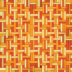 seamless pattern of basketweave with interwoven plaid elements, Generative AI