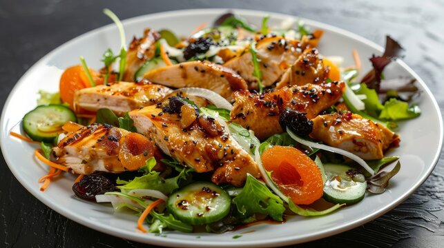 French cuisine. Salad a la Francais.