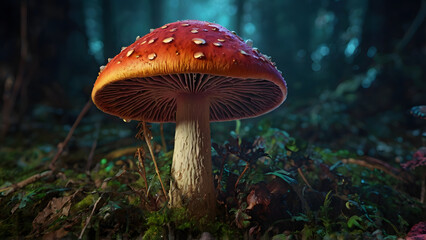 mushroom in forest