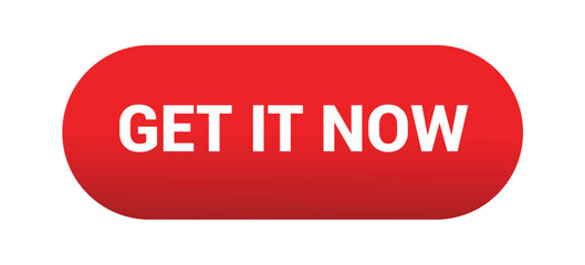 Get It Now Button: Vector Illustration of Glossy Web Button on White Background