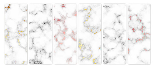 Set of marble texture backgrounds