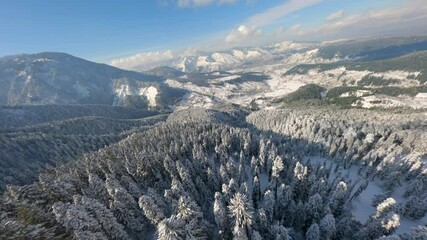 An Aerial FPV Drone Shot of Baramulla at Kashmir in India
