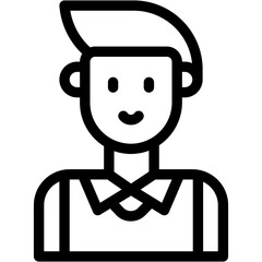 Vector Icon Journalist, Professions And Jobs, Journalist, Avatar, Caucasian