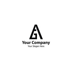 AG Monogram logo design, ideal for your brand identity AG Company.
