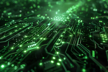 Abstract Digital Circuit Board Background