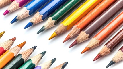 Fototapeta premium Basic pencils for various purposes including business school and drawing