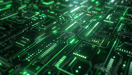 Obraz premium Abstract Futuristic Circuit Board Design
