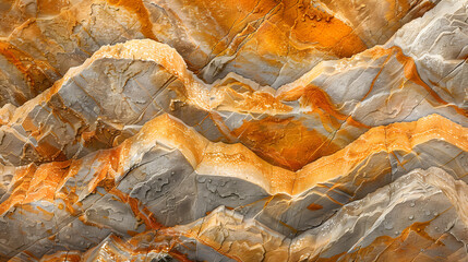 Naklejka premium The image is of a rocky cliff with a lot of different colors and textures
