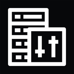 Obraz premium Black Calculator Icon