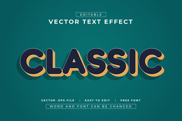 Classic editable text effects