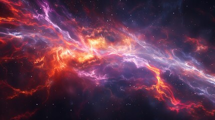 Fototapeta premium Animation view to travelling across the universe in moving