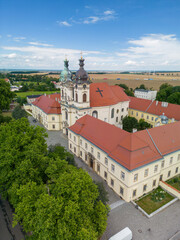 Obraz premium Former Benedictine abbey in Legnickie Pole in western Poland