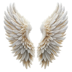Obraz premium White angel wings PNG