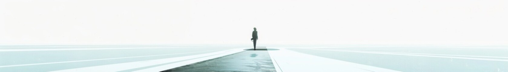Obraz premium a man standing on street on a white background