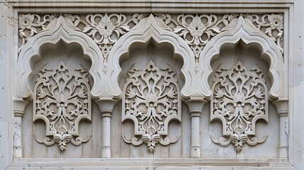 Ornamentation common in mosque interiors of Arabic architecture