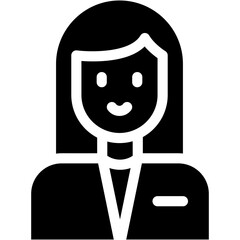 Vector Icon Assistant, Female, Assistant, Support, Girl, Assistance, Professions And Jobs, Entertainment