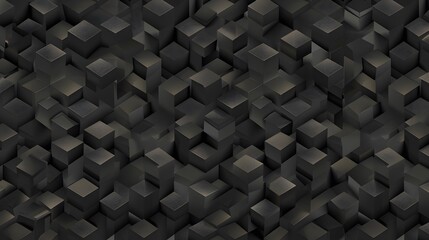 Black isometric seamless pattern. 