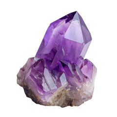Fototapeta premium Stunning Transparent Purple Amethyst Crystal Specimen (Nature Beauty, Mineral Photography)