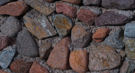 A large stone wall
